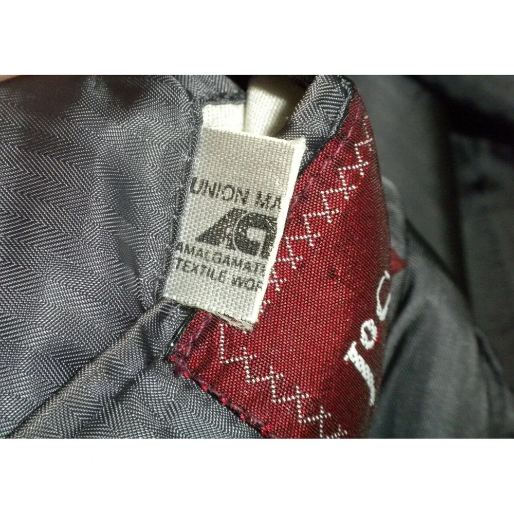 Jos A Bank Sport Coat Mens 38 Black‎ Cashmere 2 Gold Button Vented Lined Vintage